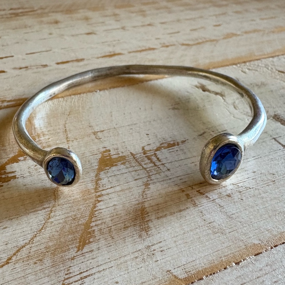 Serica Antares Double Crystal Open Bangle Bracelet